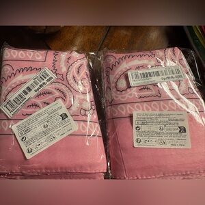 Pink Paisley Hankerchiefs